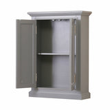 Water Creation Derby 24-in x 33-in x 8-in Grey Bathroom Wall Cabinet