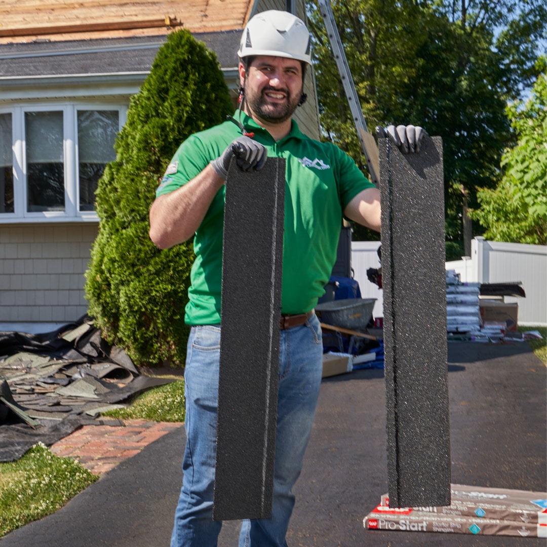 GAF Pro-Start Black Starter Roof Shingles, 120 Linear Ft per Bundle