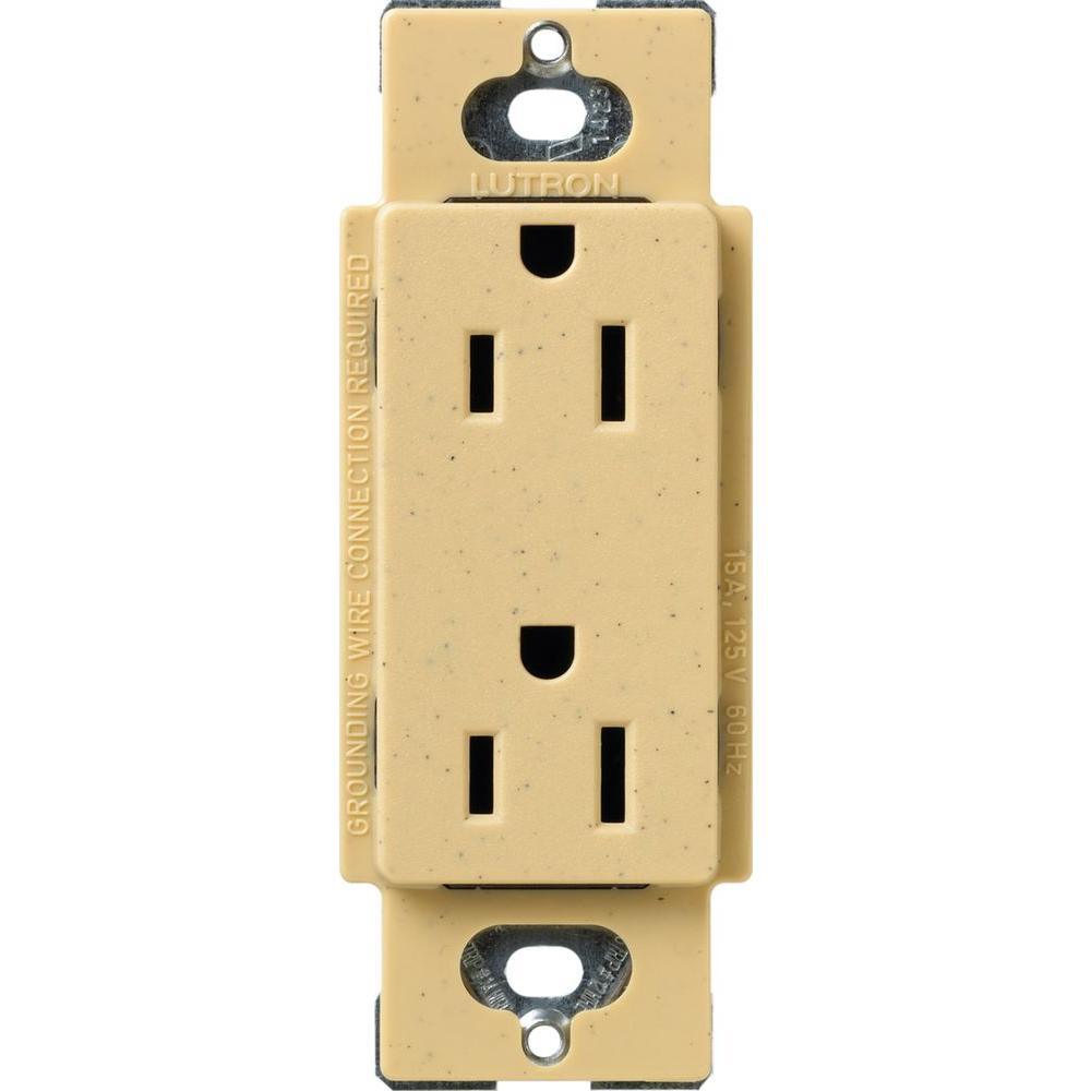 Tamper-Resistant Duplex Receptacle, 15 Amp, White - Super Arbor