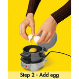 600 W Silver Non-Stick Breakfast Sandwich Maker