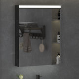 Forclover 24-in x 30-in Lighted LED Surface Mount Aluminum Mirrored Medicine Cabinet