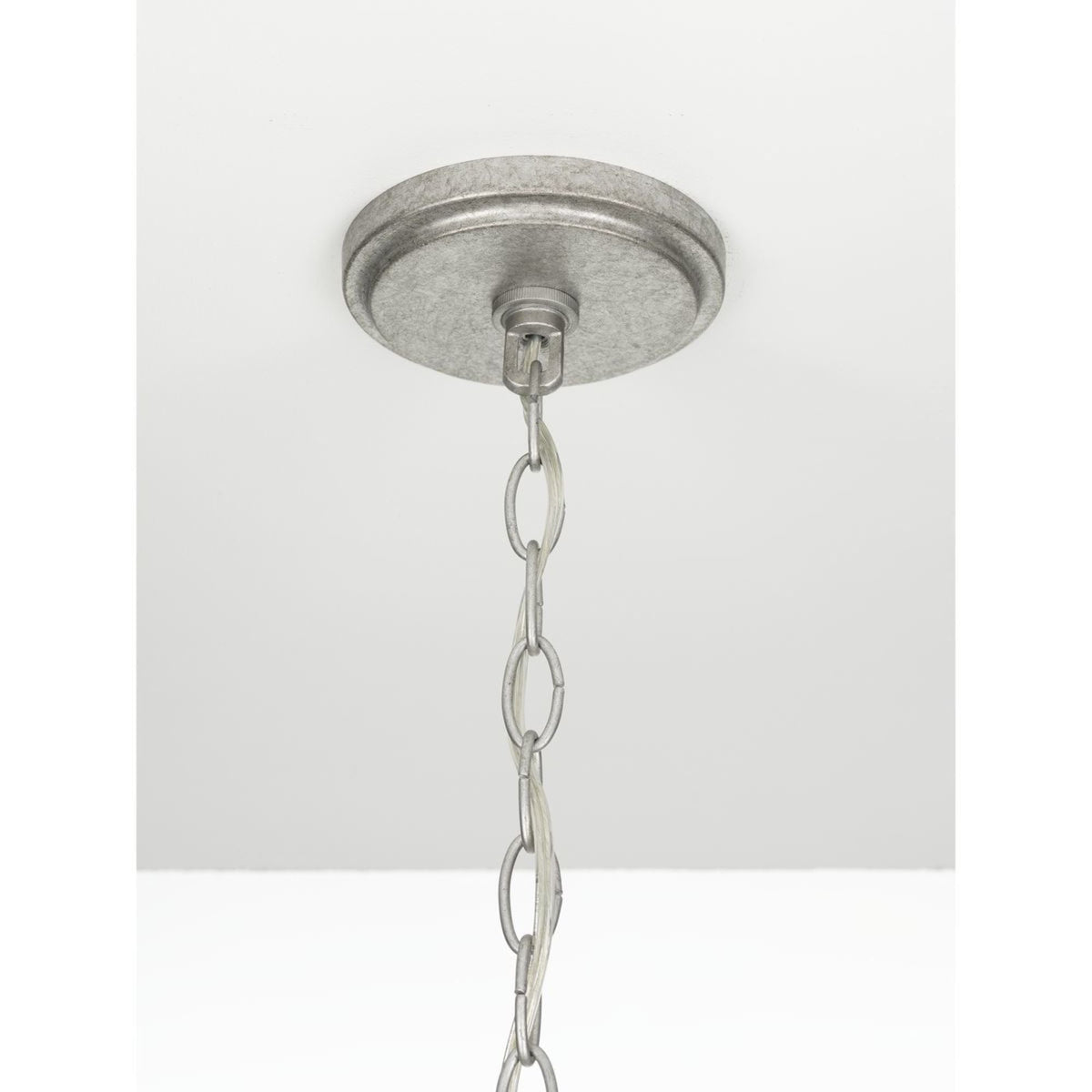 Progress Lighting Austelle 4-Light Gray Farmhouse Chandelier