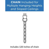 Progress Lighting Equinox 6-Light Gray Transitional Chandelier
