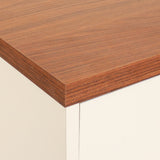 Sunnydaze Decor Off-white Contemporary/Modern Mdf Media Cabinet