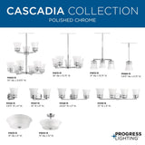 Progress Lighting Cascadia 3-Light Antique Bronze Transitional Chandelier