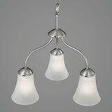 Progress Lighting Classic 3-Light Brushed Nickel Traditional Chandelier