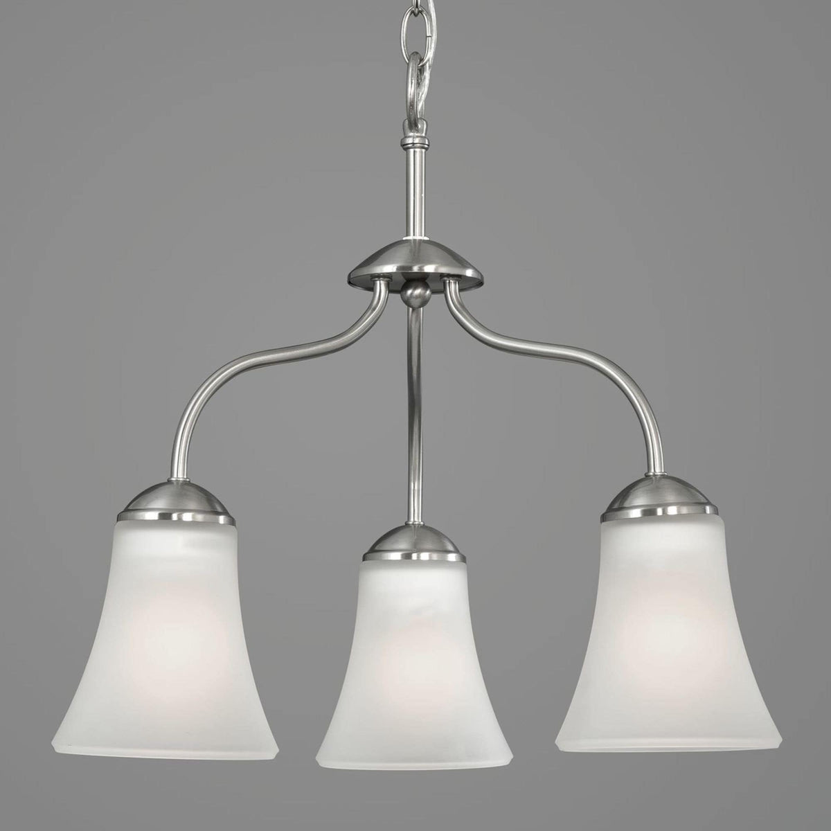 Progress Lighting Classic 3-Light Brushed Nickel Traditional Chandelier
