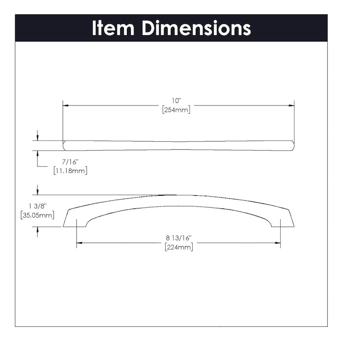 Hickory Hardware Williamsburg 5-1/16-in Center to Center Satin Nickel Rectangular Handle Drawer Pulls