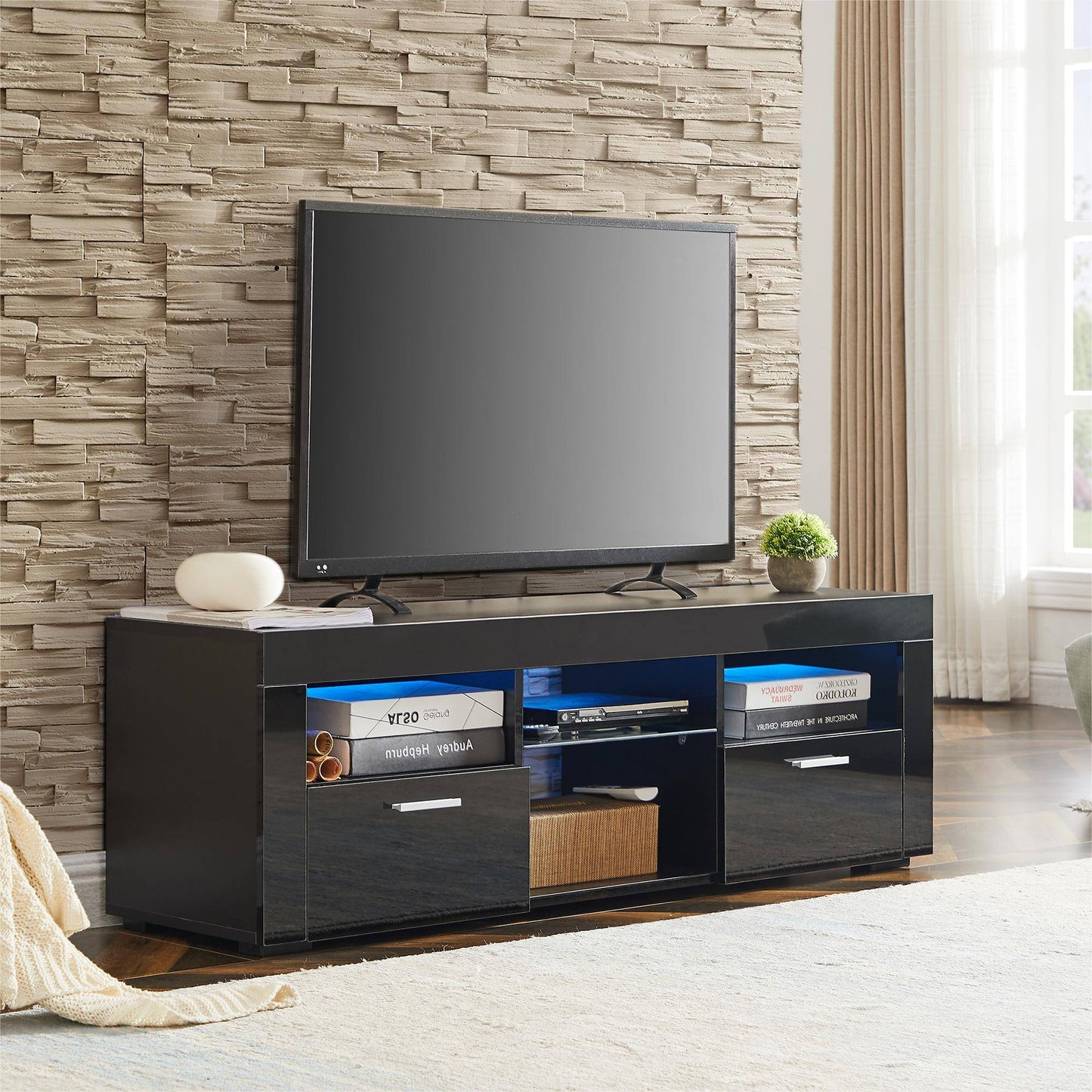 Yiekholo Modern/Contemporary White Tv Cabinet (Accommodates TVs up to 48-in)
