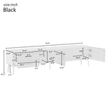 Yiekholo Modern/Contemporary Walnut Tv Cabinet (Accommodates TVs up to 65-in)