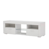 Yiekholo Modern/Contemporary White Tv Cabinet (Accommodates TVs up to 55-in)