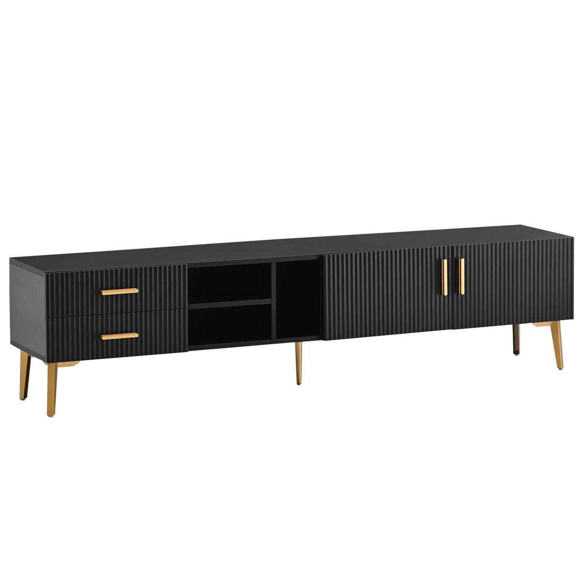 Yiekholo Modern/Contemporary Walnut Tv Cabinet (Accommodates TVs up to 65-in)