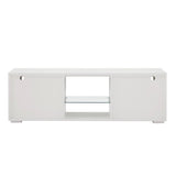 Yiekholo Modern/Contemporary White Tv Cabinet (Accommodates TVs up to 55-in)
