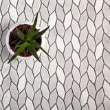 Apollo Tile Sparta White 12-in x 12-in Polished Natural Stone Marble Random Patterned Floor and Wall Tile (4.92-sq. ft/ Carton)