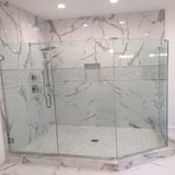 Apollo Tile White 11-in x 12-in Polished Natural Stone Marble Penny Round Marble Look Floor and Wall Tile (4.83-sq. ft/ Carton)