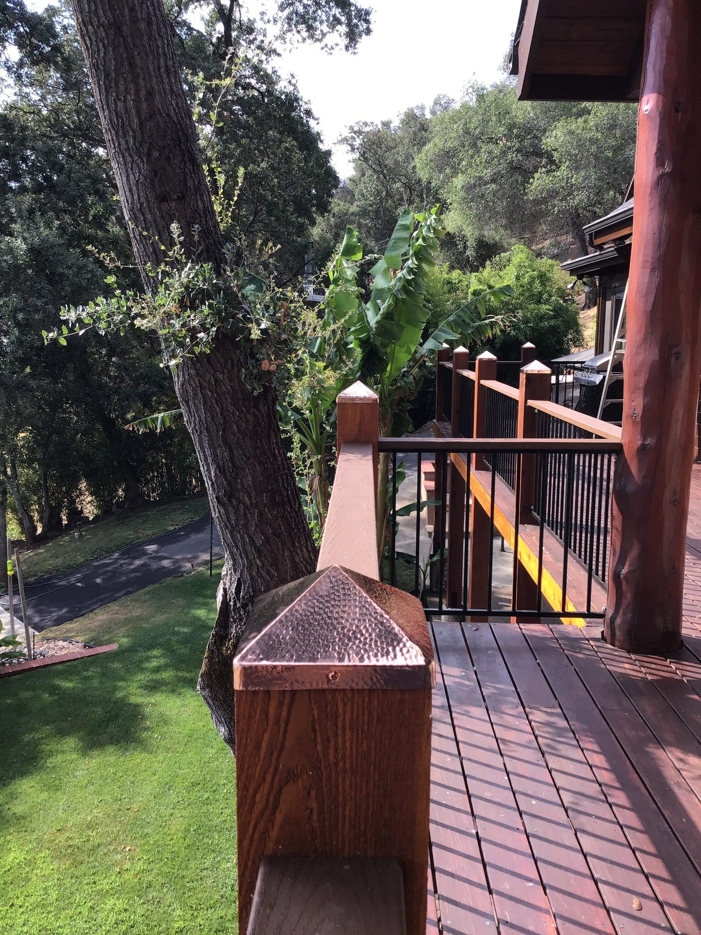 PERMAKAP 6-in x 6-in Pyramid Solid Polished Copper Deck Post Cap