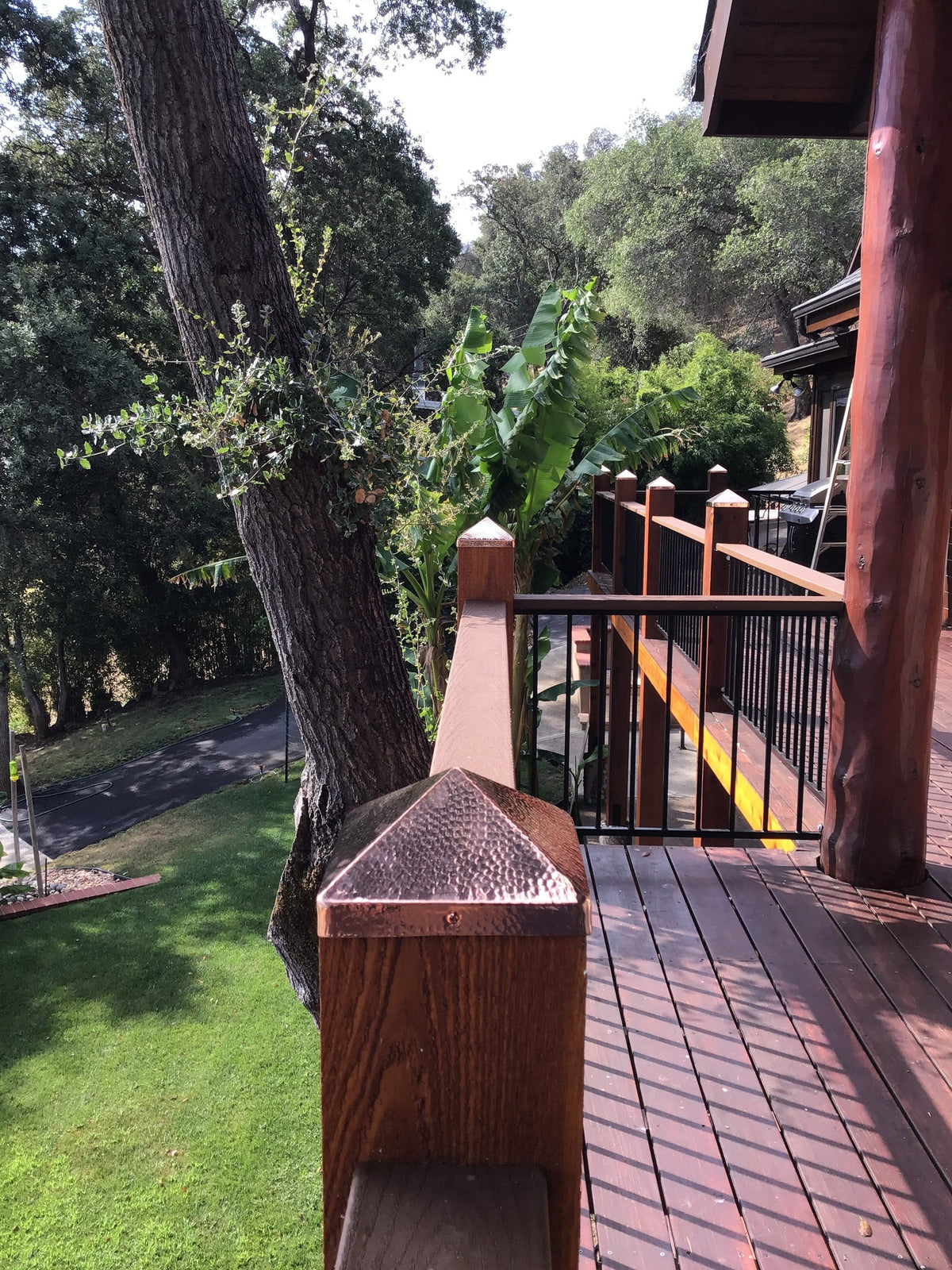 PERMAKAP 4-in x 4-in Pyramid Solid Polished Copper Deck Post Cap