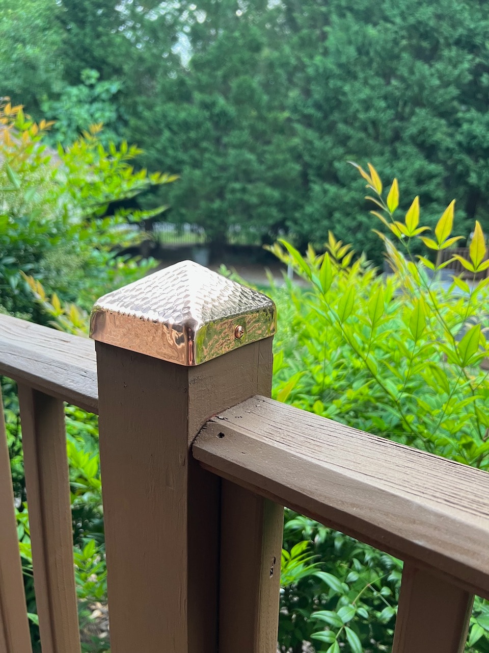 PERMAKAP 4-in x 6-in Pyramid Solid Polished Copper Deck Post Cap
