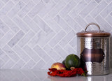 Apollo Tile White 11-in x 12-in Polished Natural Stone Marble Herringbone Patterned Floor and Wall Tile (5.28-sq. ft/ Carton)