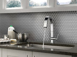 Apollo Tile Metal 11-in x 11-in Polished Metal Hexagon Floor and Wall Tile (4.75-sq. ft/ Carton)