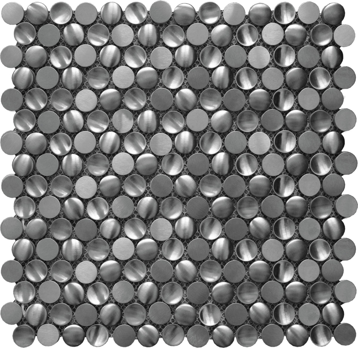 Apollo Tile Metal 12-in x 12-in Polished Metal Patterned Mosaic Wall Tile product image