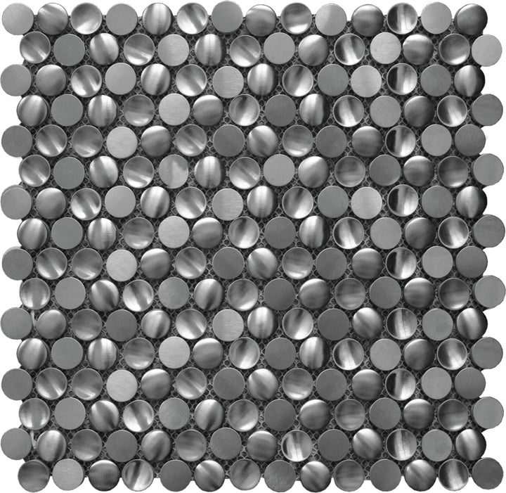 Apollo Tile Metal 12-in x 12-in Polished Metal Patterned Mosaic Wall Tile product image
