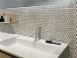 Apollo Tile Gray 11-in x 12-in Polished Wood Honeycomb Wood Look Floor and Wall Tile (4.83-sq. ft/ Carton)