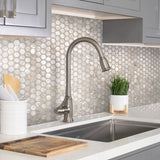Apollo Tile White 12-in x 12-in Polished Natural Shell Hexagon Brick Look Floor and Wall Tile (18.69-sq. ft/ Carton)