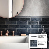 Apollo Tile 10-Pack Blue 1-in x 8-in Ceramic Bullnose Tile (0.556-sq. ft/ Carton)