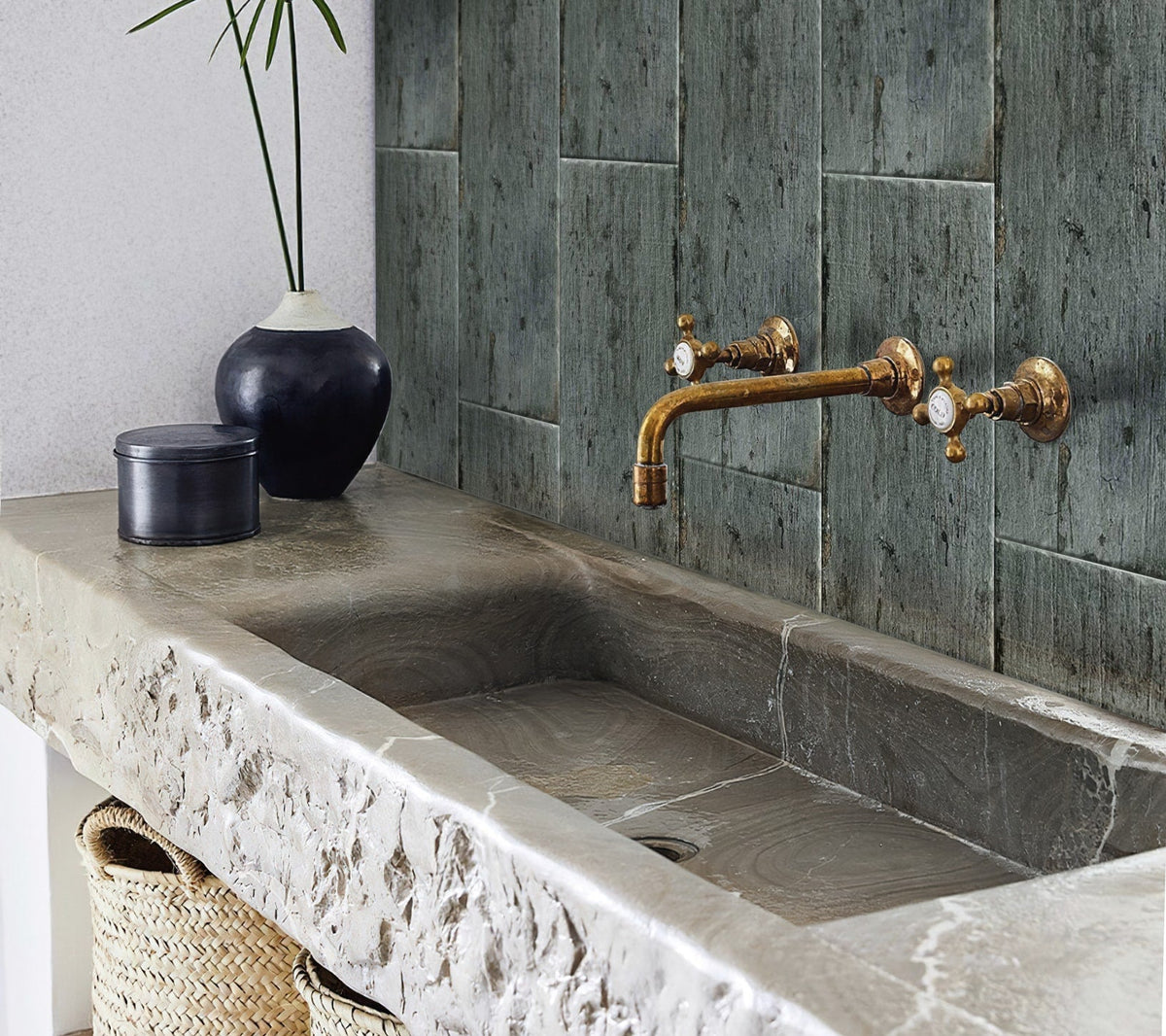 Apollo Tile Dark Gray 8-in x 24-in Matte Porcelain Brick Look Floor and Wall Tile (10.751-sq. ft/ Carton)