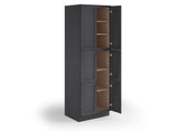 Valleywood Cabinetry 30-in W x 84-in H x 24-in D Ideal Gray Birch Pantry Ready To Assemble Plywood Cabinet (Flat Panel Shaker Door Style)