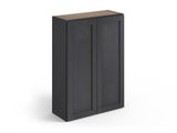 Valleywood Cabinetry 24-in W x 36-in H x 12-in D Ideal Gray Birch Wall Ready To Assemble Plywood Cabinet (Flat Panel Shaker Door Style)