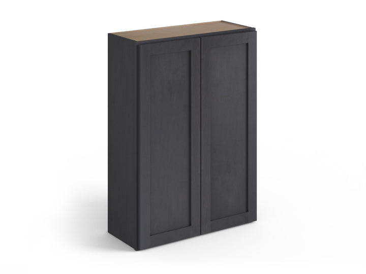 Valleywood Cabinetry 27-in W x 42-in H x 12-in D Ideal Gray Birch Wall Ready To Assemble Plywood Cabinet (Flat Panel Shaker Door Style)