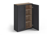 Valleywood Cabinetry 36-in W x 36-in H x 12-in D Ideal Gray Birch Wall Ready To Assemble Plywood Cabinet (Flat Panel Shaker Door Style)