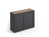 Valleywood Cabinetry 30-in W x 24-in H x 12-in D Ideal Gray Birch Wall Ready To Assemble Plywood Cabinet (Flat Panel Shaker Door Style)
