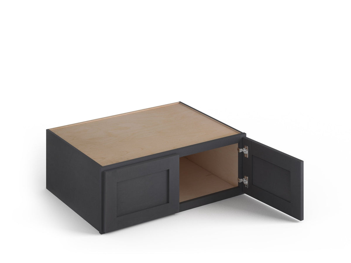 Valleywood Cabinetry 33-in W x 18-in H x 24-in D Ideal Gray Birch Wall Ready To Assemble Plywood Cabinet (Flat Panel Shaker Door Style)