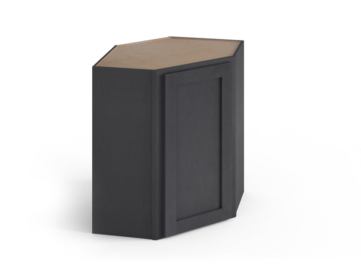 Valleywood Cabinetry 24-in W x 36-in H x 24-in D Ideal Gray Birch Diagonal Corner Wall Ready To Assemble Plywood Cabinet (Flat Panel Shaker Style)