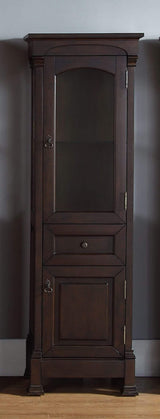 James Martin Vanities Brookfield 20.5-in x 65-in x 16.25-in Burnished Mahogany Wood Freestanding Soft Close Linen Cabinet