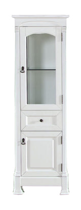 James Martin Vanities Brookfield 20.5-in x 65-in x 16.3-in Bright White Freestanding Soft Close Linen Cabinet