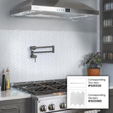 Apollo Tile Colorway White 11-in x 13-in Glossy Glass Herringbone Floor and Wall Tile (4.81-sq. ft/ Carton)