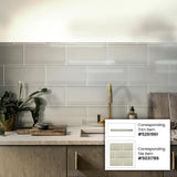 Apollo Tile Colorway Light Gray 8-in x 16-in Glossy Glass Brick Subway Wall Tile (13.33-sq. ft/ Carton)