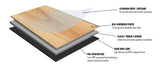 Bruce Forest Rain Woodsy Winter White Oak 7-7/16-in W x 1/4-in T x Varying Length Wirebrushed Waterproof Engineered Hardwood Flooring (15.54-sq ft / Carton)