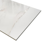 Statuario Crema 12-in x 24-in Polished Porcelain Marble Look Floor and Wall Tile (1.937-sq ft/ Piece)