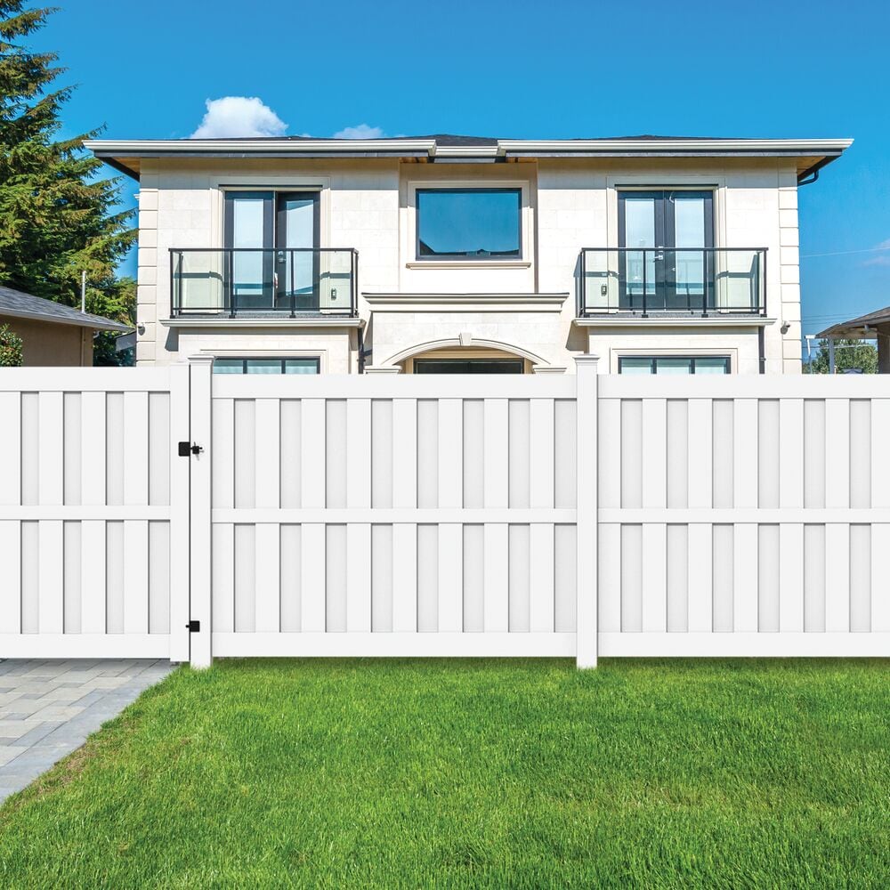 Freedom Birchdale 9-ft H x 5-in W White Vinyl Corner Fence Post (Unassembled)