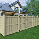 Freedom Oakworth 8.5-ft H x 5-in W Sand Vinyl Corner Fence Post (Unassembled)