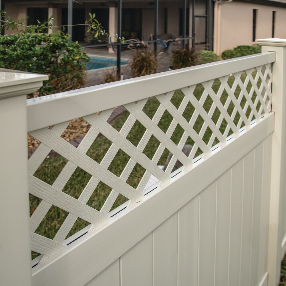 Freedom Freeport 6-ft H x 6-ft W White Vinyl Fence Panel (Unassembled)