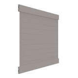 Freedom Newbeck 6-ft H x 6-ft W Gray Privacy Vinyl Flat-top Fence Panel (Unassembled)