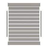 Freedom Newbeck 6-ft H x 6-ft W Gray Privacy Vinyl Flat-top Fence Panel (Unassembled)