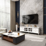 FUFU&GAGA Modern/Contemporary White Tv Cabinet (Accommodates TVs up to 80-in)