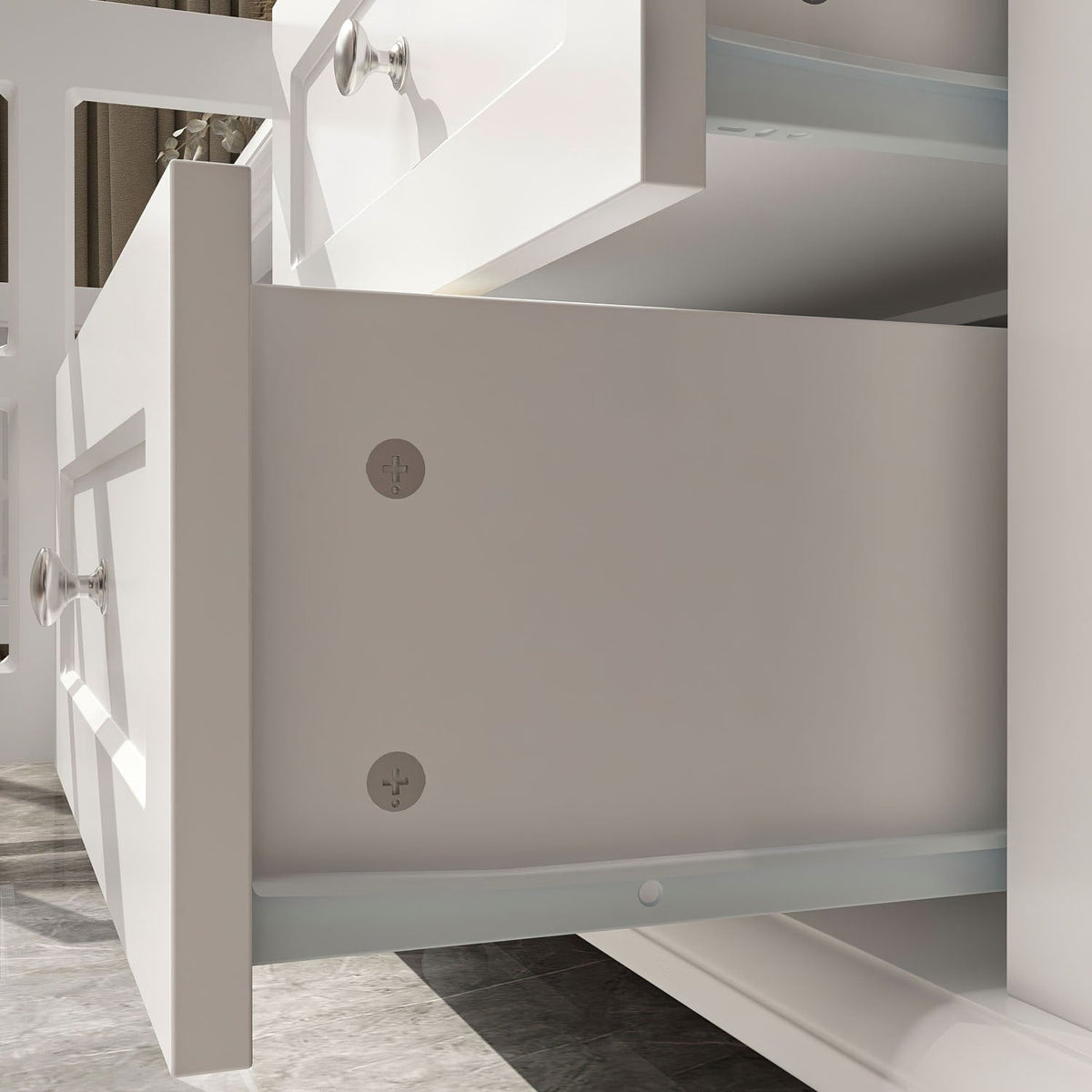 FUFU&GAGA Modern/Contemporary White Tv Cabinet (Accommodates TVs up to 80-in)
